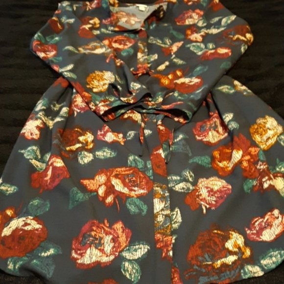 Floral Shirt Dress - Picture 2 of 2